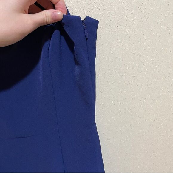 NEW NBD Revolve Cosmopolitan Mini Dress Blue Size Small Slit Party - Picture 6 of 16